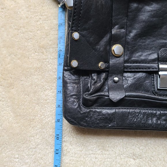 EUC orYANY Leather Briefcase Messenger Bag Black - Picture 11 of 11